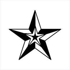 Obraz premium PriSet of five star icon collection. Yellow and black star symbol. Vector Illustration, with white backgroundnt