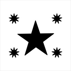 PrintStar simple icons set designed in filled, outline, line and stroke style, with white background