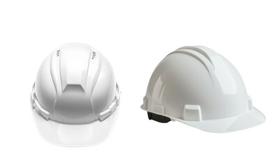 Fototapeta premium Safety hat for construction engineer isolated on white background 