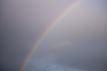 rainbow over sky