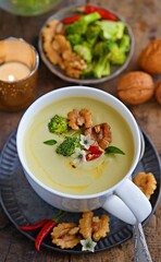 Broccoli Walnut Soup
