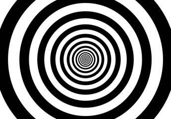 black and white spiral