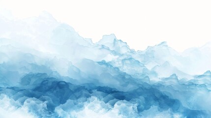 Blue and White Fluffy Clouds Texture Background