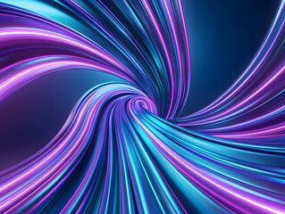 Blue Metallic Vortex AI generated