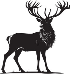 Silhouette of a deer