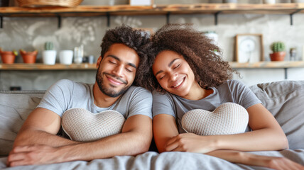 Fototapeta premium Happy couple of two people