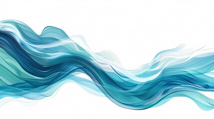 Obraz premium Abstract Blue Green Water Waves Texture with Swirls