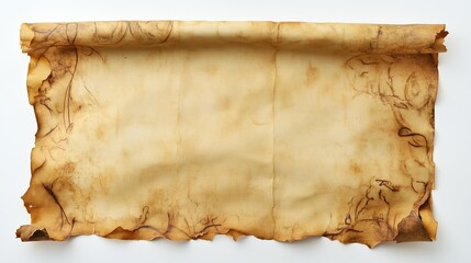 Background, old parchment, slightly singed along the edges