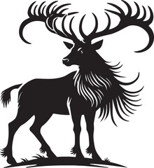 Silhouette of a deer