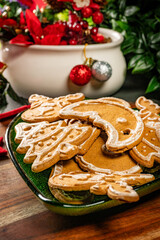 Christmas gingerbread cookies.