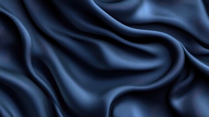 Obraz premium Soft Blue Fabric Texture with Elegant Smoothness and Flowing Waves