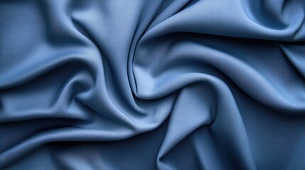 Obraz premium Soft Blue Fabric Texture with Elegant Drapery and Smooth Appearance