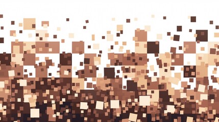 Brown Cubes Pixel Ground Texture Background for Design Projects