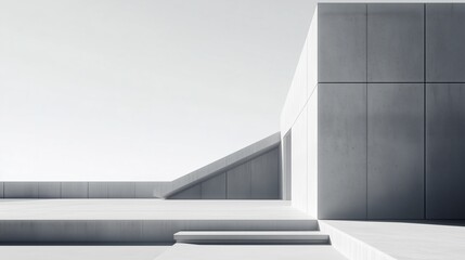 Fototapeta premium Minimalist wall mockup.