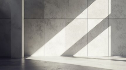 Obraz premium Minimalist wall mockup.