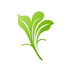 Naklejka premium Stylish minimalist logo depicting a stalk of celery. Ideal for branding food, restaurants and farms.