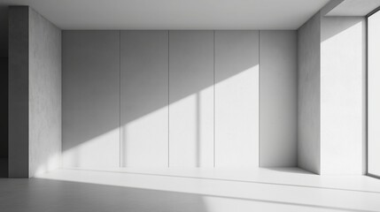 Minimalist wall mockup.