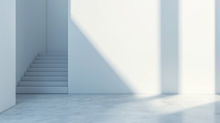 Obraz premium Minimalist wall mockup.