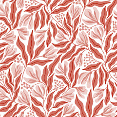 Seamless Patterrn Design Art Illustration Floral
