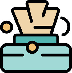 Wet wipes box dispensing wipes for cleaning and hygiene