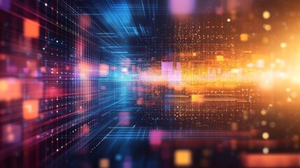 Abstract digital background futuristic technological feel made up Agile project management concept