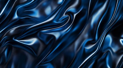Fototapeta premium Dark blue shiny abstract background with copy space for design. Long web banner. Website header. Christmas, New Year, birthday, anniversary, holiday, celebration, holiday concept.