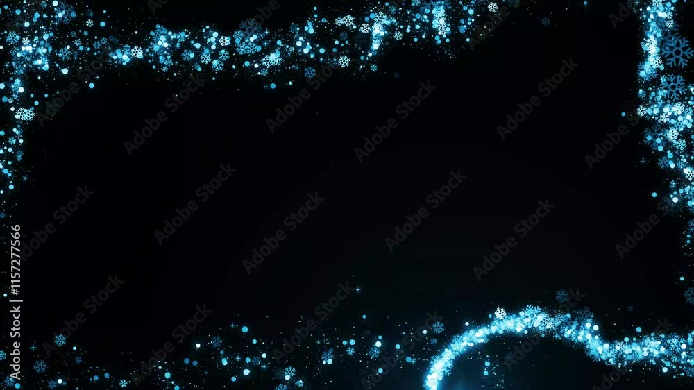 Canvas Prints christmas particles animation background video effects