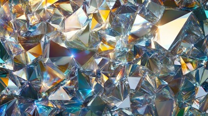 Shimmering Crystals Reflect Light in a Captivating Display of Brilliance and Color