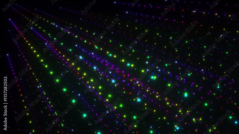 Poster dark abstract background, sparkle light rays party laser animation