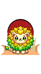 Playful Lion Cub in the Wild