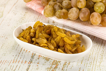 Sweet dry yellow honey raisin