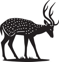 Silhouette of a deer