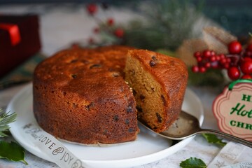 Homemade Christmas fruit cake | traditional Kerala plum cake
