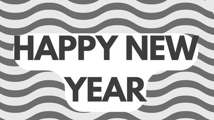 Happy new year letters banner, Happy new yeaR illustration. use forposter, banner, flyer, background