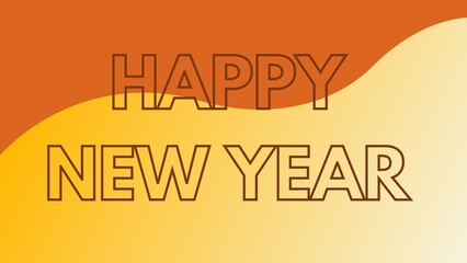 Happy new year letters banner, Happy new yeaR illustration. use forposter, banner, flyer, background