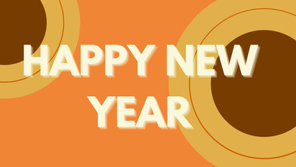 Happy new year letters banner, Happy new yeaR illustration. use forposter, banner, flyer, background