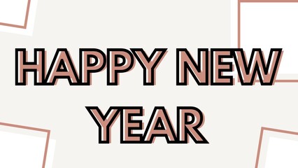 Happy new year letters banner, Happy new yeaR illustration. use forposter, banner, flyer, background