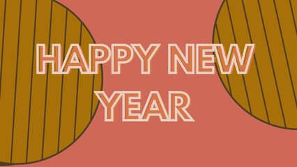 Happy new year letters banner, Happy new yeaR illustration. use forposter, banner, flyer, background