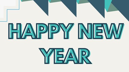 Happy new year letters banner, Happy new yeaR illustration. use forposter, banner, flyer, background