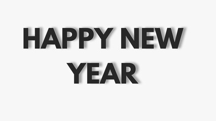 Happy new year letters banner, Happy new yeaR illustration. use forposter, banner, flyer, background
