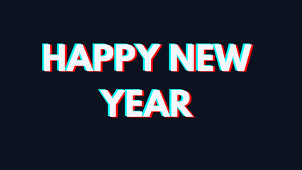 Happy new year letters banner, Happy new yeaR illustration. use forposter, banner, flyer, background