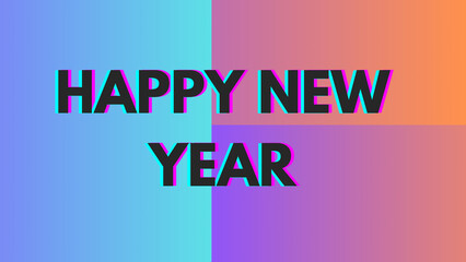 Happy new year letters banner, Happy new yeaR illustration. use forposter, banner, flyer, background