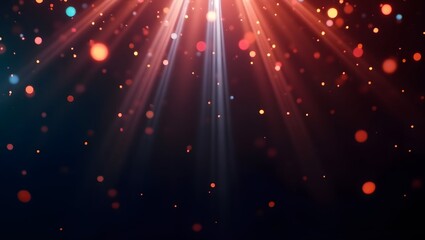 Vivid Lightscape Cinematic Glow with Festive Sparkle and Copy Space