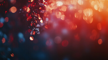 Memorial Day reflections with colorful lights creating a warm atmosphere. 