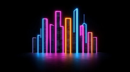 A digital glitch on a dark backdrop featuring abstract pixels in neon hues, creating a futuristic and cyberpunk-themed wallpaper, generated by AI.