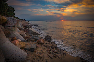 Obraz premium sunset on the Baltic Sea