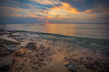 sunset on the Baltic Sea