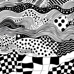 Images of floral, geometric and doodle elements