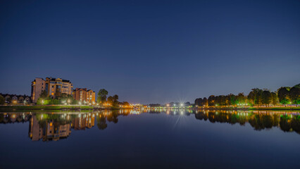 Obraz premium Koenigsberg pond in the evening