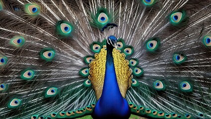 Fototapeta premium a beautiful Peacock